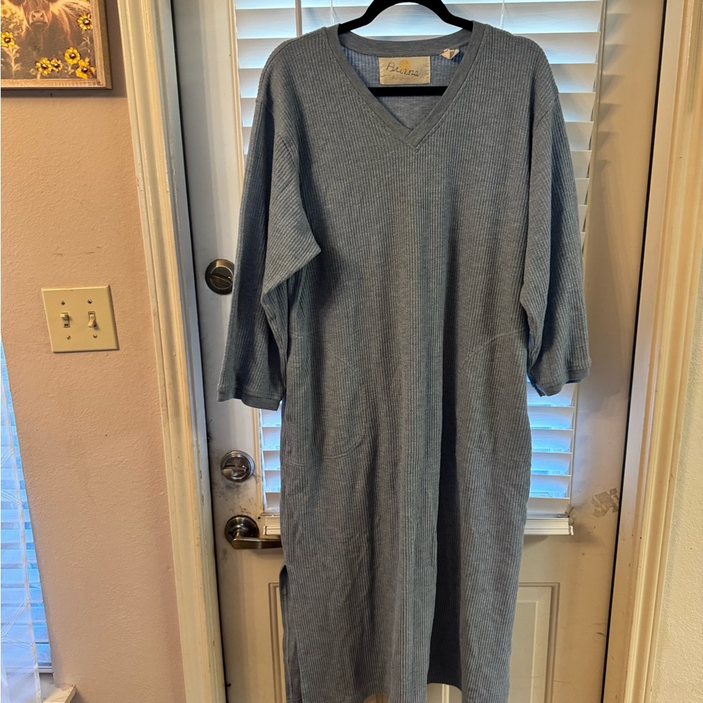 Stan Herman Blue Sleep Dress